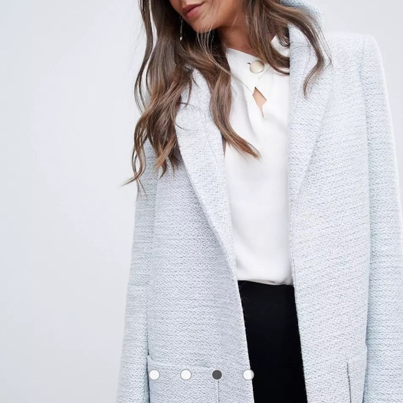 ASOS Tall textured slim coat - Picture 3 of 9